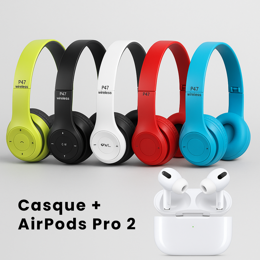 P47APP2 : Casque P47 + Airpods Pro 2