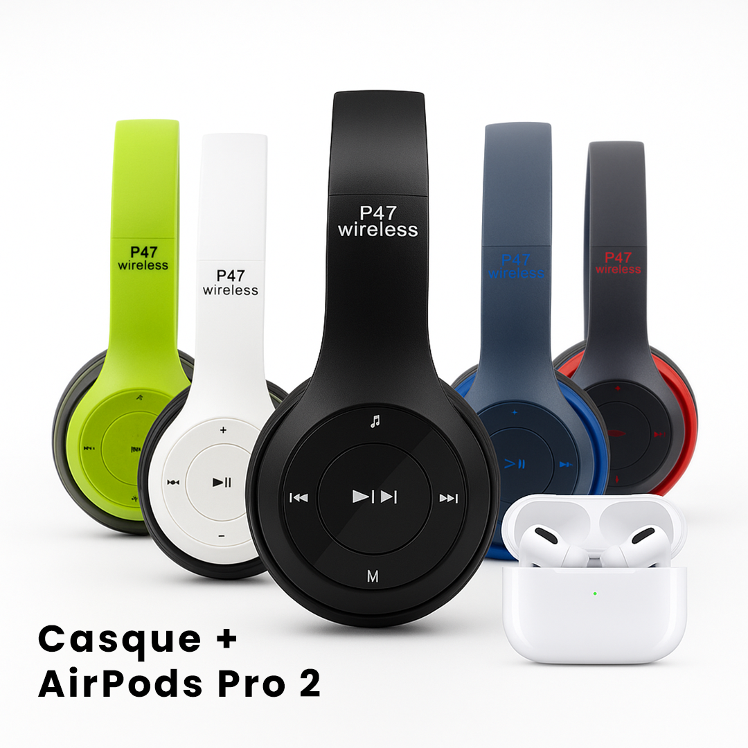 P47APP2 : Casque P47 + Airpods Pro 2