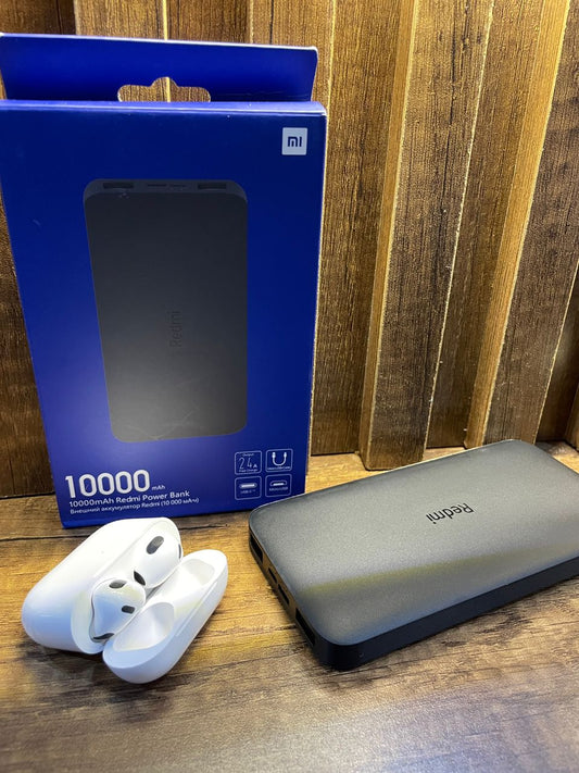 Power Bank Redmi 10000mha+ (Cable 4 in 1 / Airpods )